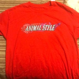 Animal style Red Tee